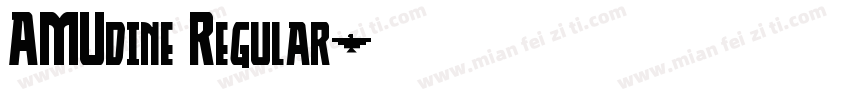 AMUdine Regular字体转换
